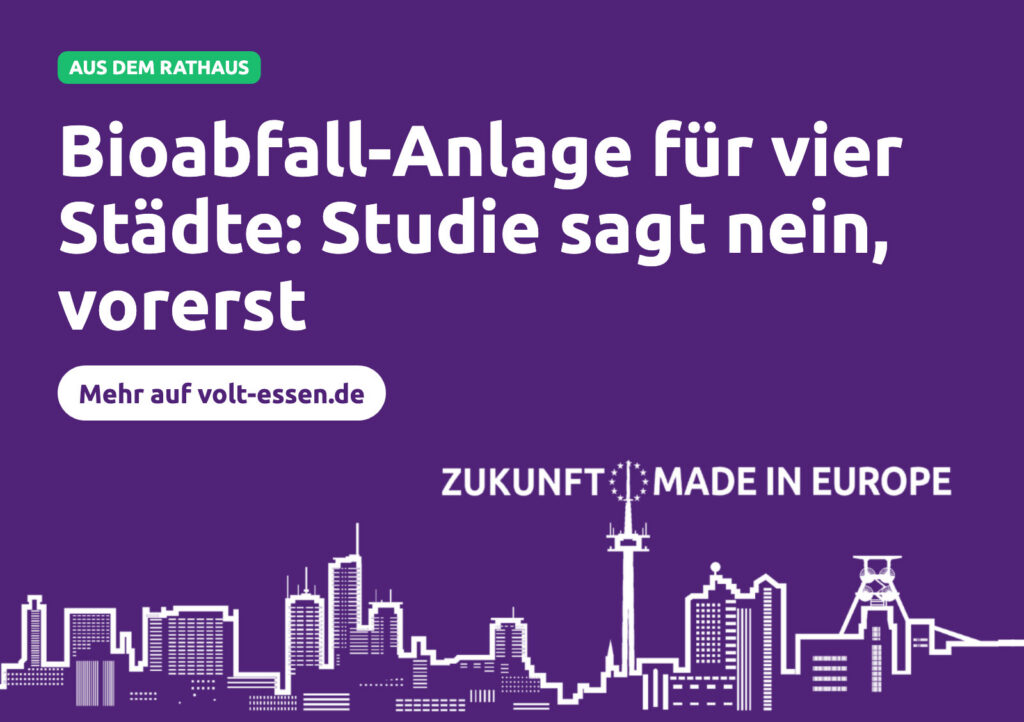 Bioabfall-Anlage für vier Städte: Studie sagt nein, vorerst