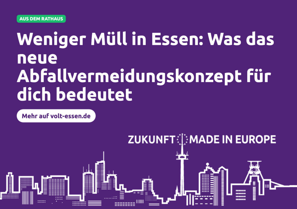 Weniger Müll in Essen: Was das neue Abfallvermeidungskonzept für dich bedeutet